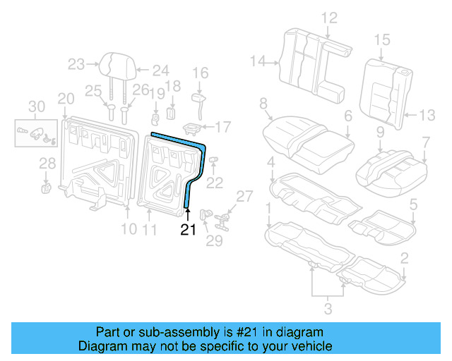 Seat Back Panel 1J5-885-754-8JS - View 6