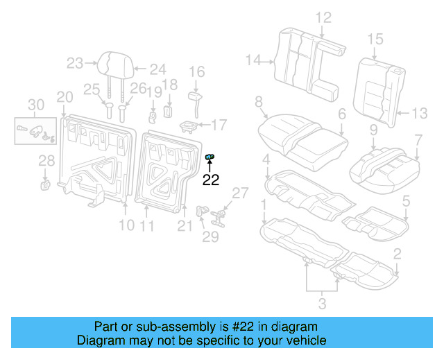 Seat Back Panel 1J6-885-753-A-1BS