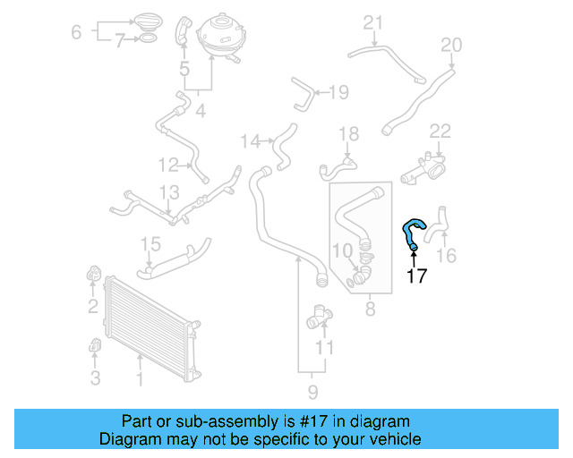 Hose 1C0-121-058 - View 9