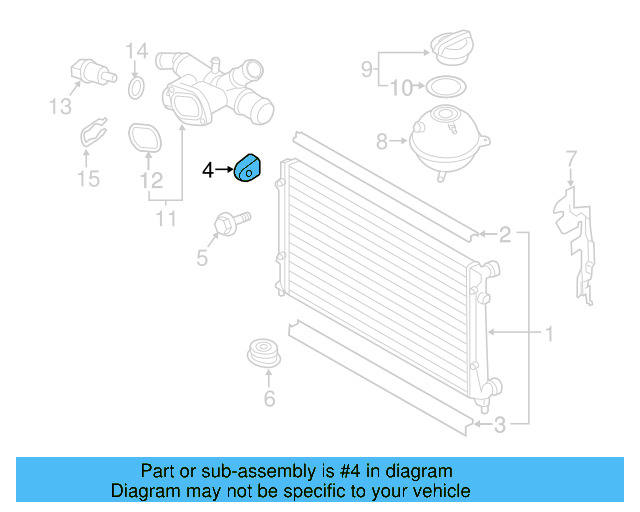 Upper Mount 1K0-121-367-P - View 66