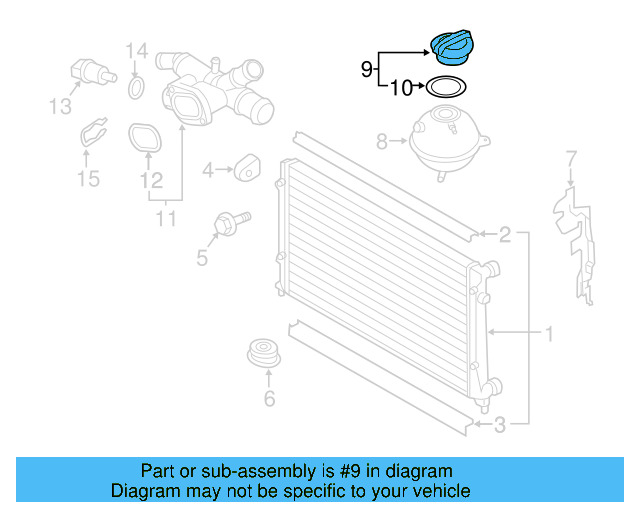 Reservoir Cap 3B0-121-321 - View 71
