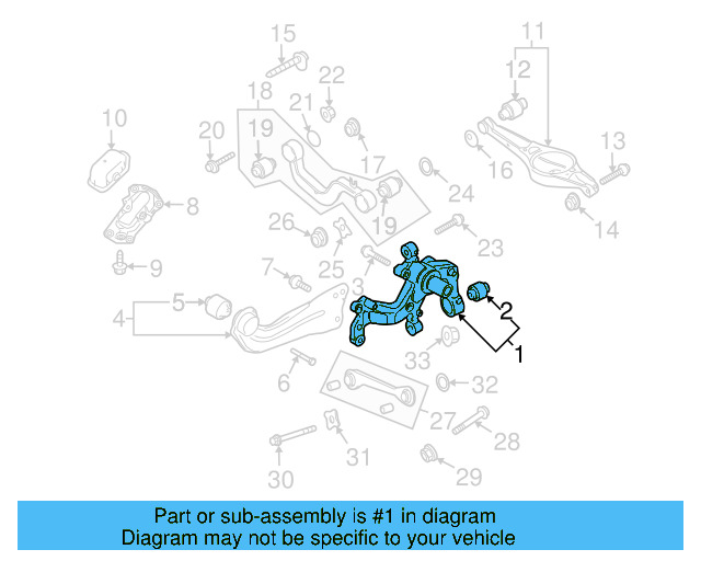 Steering Knuckle 1K0-505-434 - View 6