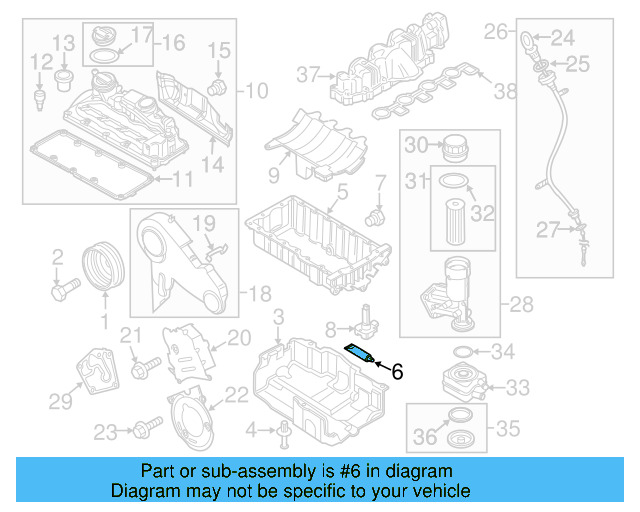 Upper Oil Pan Sealer D-176-501-A1 - View 49