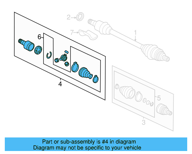 Inner Joint Assembly 5C0-498-103 - View 13