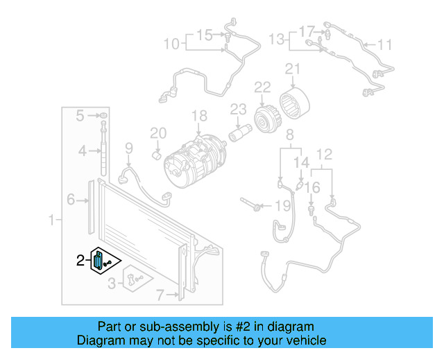 Condenser Bracket 7L0-498-871