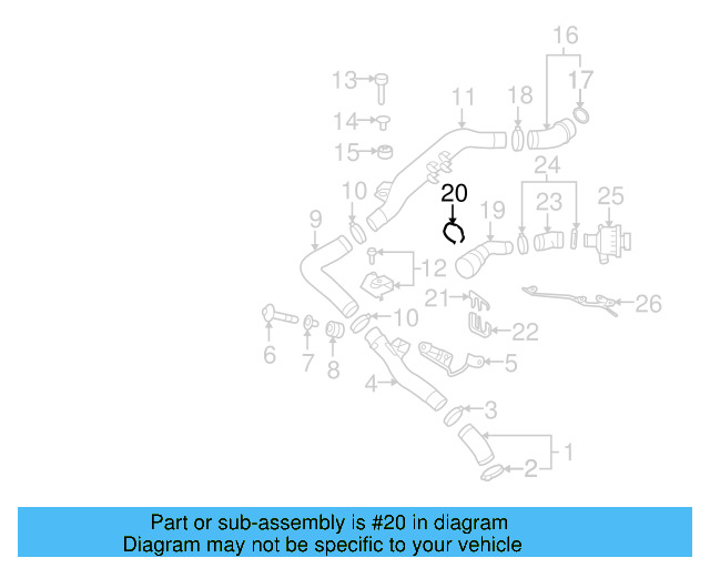 Connector Hose 1K0-145-828-AC - View 95