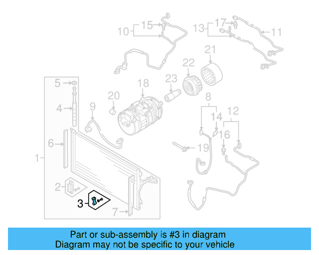 Condenser Bracket 7L0-498-849 - View 8