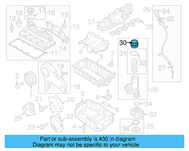 Engine Oil Filter Housing Cover 045-115-433-C - View 10