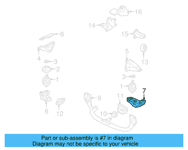 Mount Bracket 8E0-199-351-M