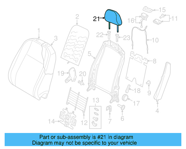 Headrest 5GM-881-903-E-BBQ - View 2