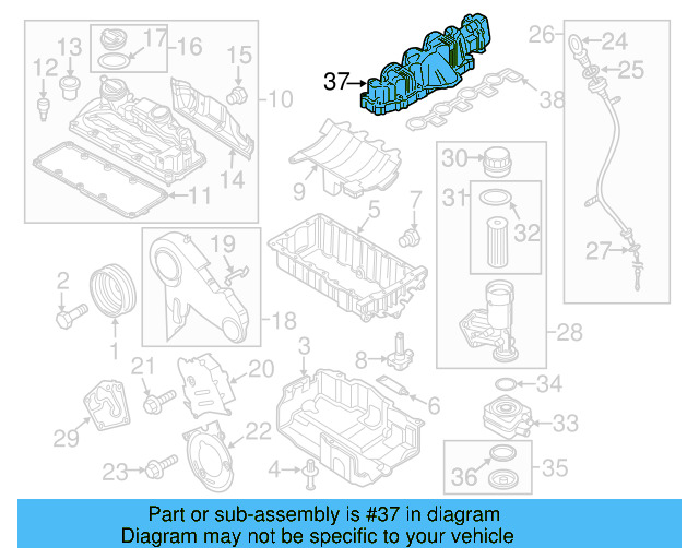 Intake Manifold 03L-129-711-E - View 7