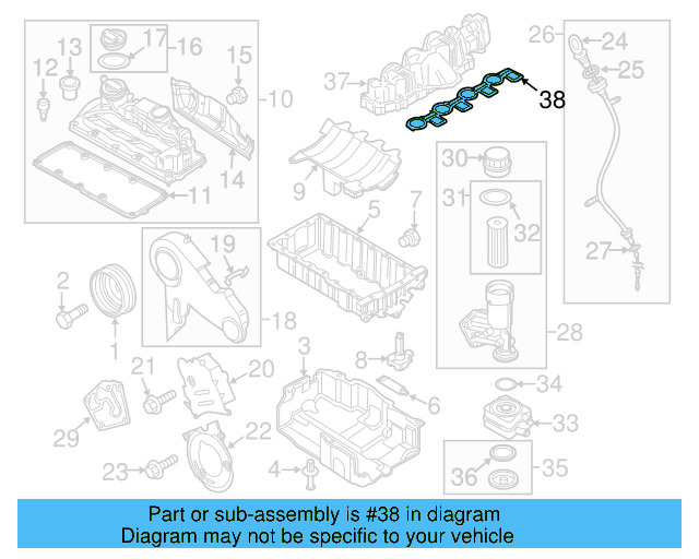 Manifold Gasket 03L-129-717