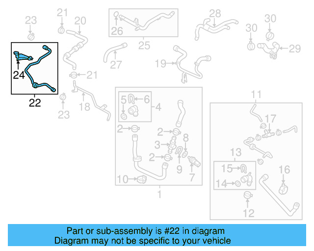 Engine Coolant Hose 1K0-121-058-BS - View 6