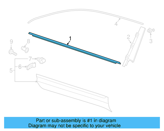 Belt Molding 3CN-837-476-2MG - View 3