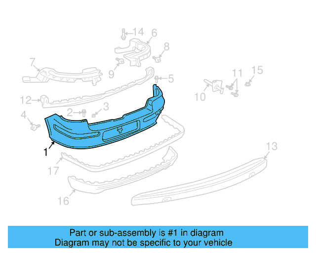 Bumper Cover (Unpainted) 1j5807417bgru - View 2