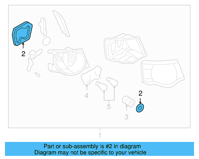 Tail Lamp Assembly Gasket 1K9-945-191 - View 7