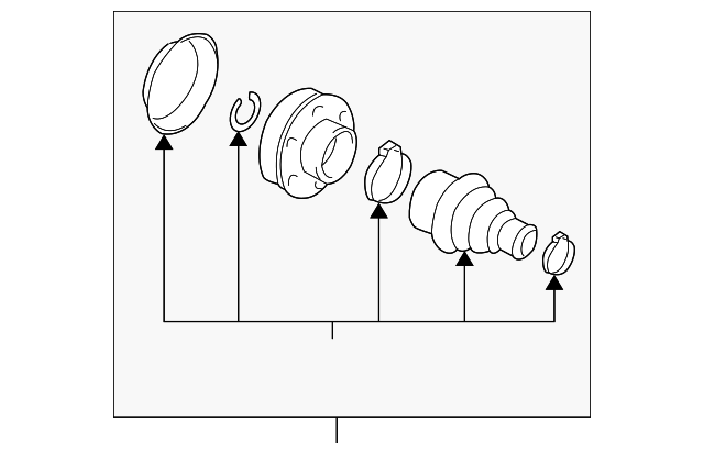 Inner Joint Assembly 1K0-498-103-AX - View 6