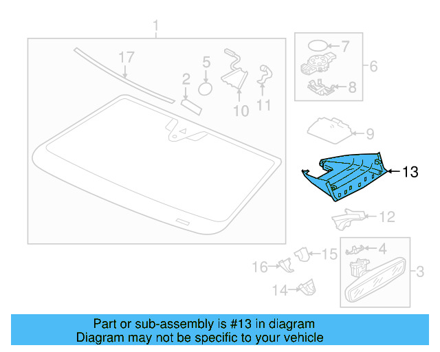 Trim Cover 3CN-857-593-9B9 - View 3