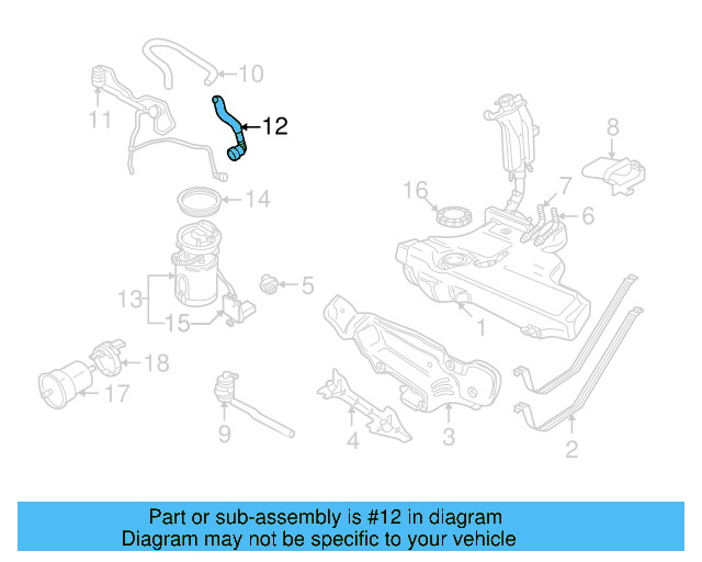 Breather Tube 1C0-201-160-N - View 10