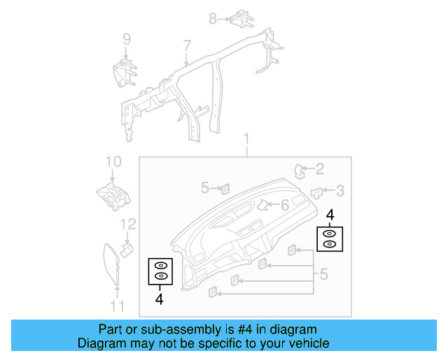 Instrument Panel Bushing Kit 6Q0-898-540 - View 10