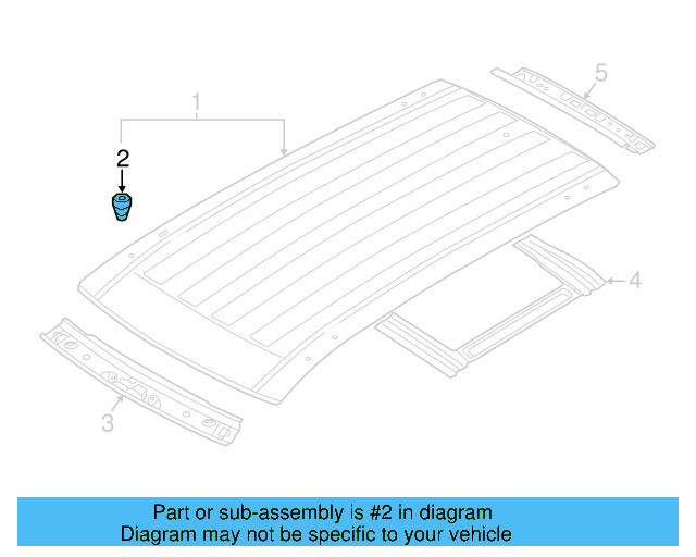 Roof Panel Nut WHT-003-869-A - View 4