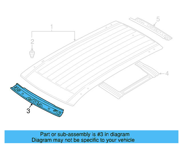 Windshield Header 3CN-817-123 - View 2