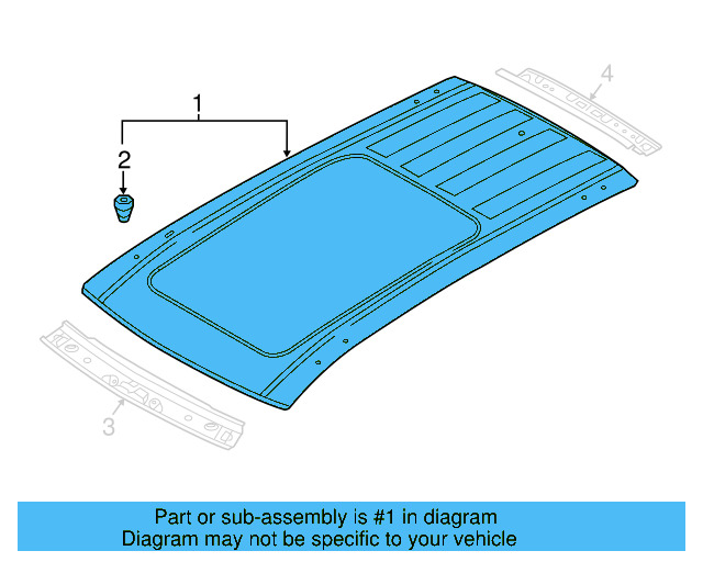Roof Panel 3CN-817-101 - View 3