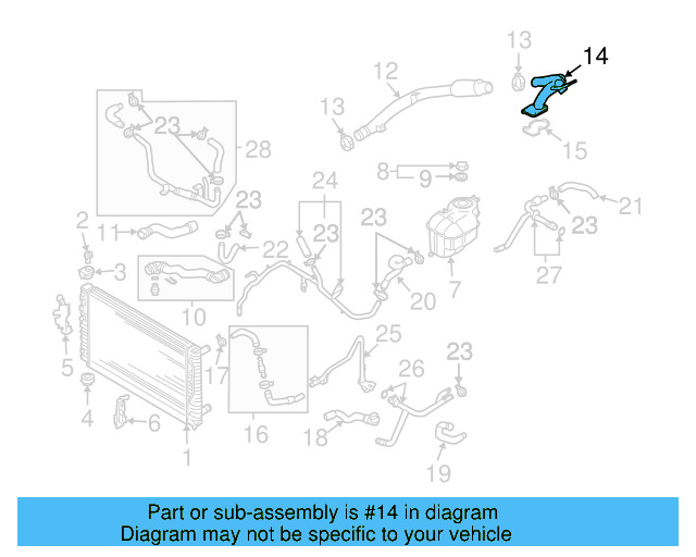 Water Pipe 07D-121-399-G - View 5