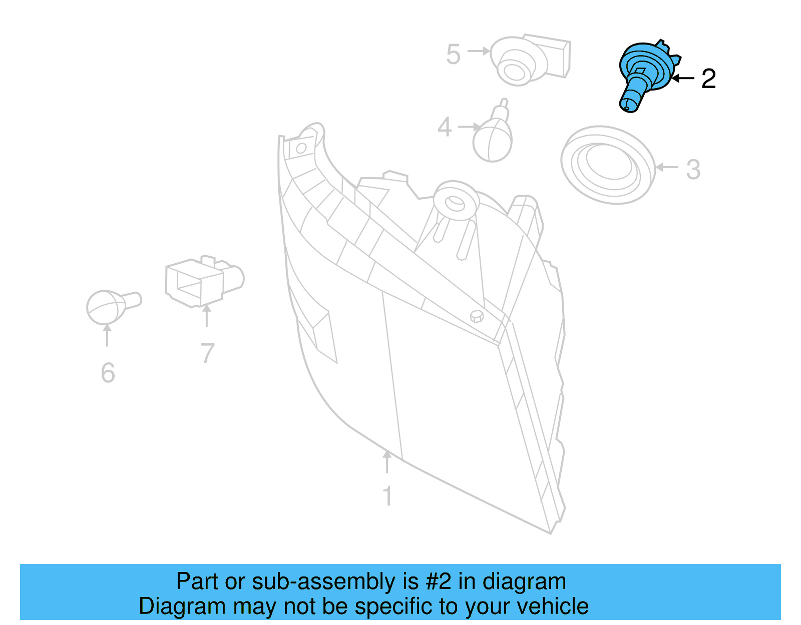 Headlamp Bulb 7B0-941-101 - View 9