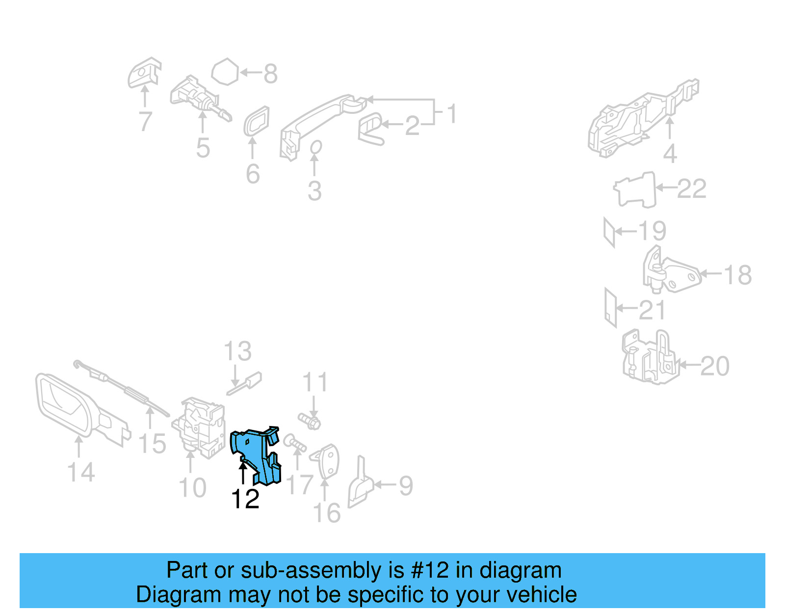 Lock Cover 1K0-837-349-A - View 3