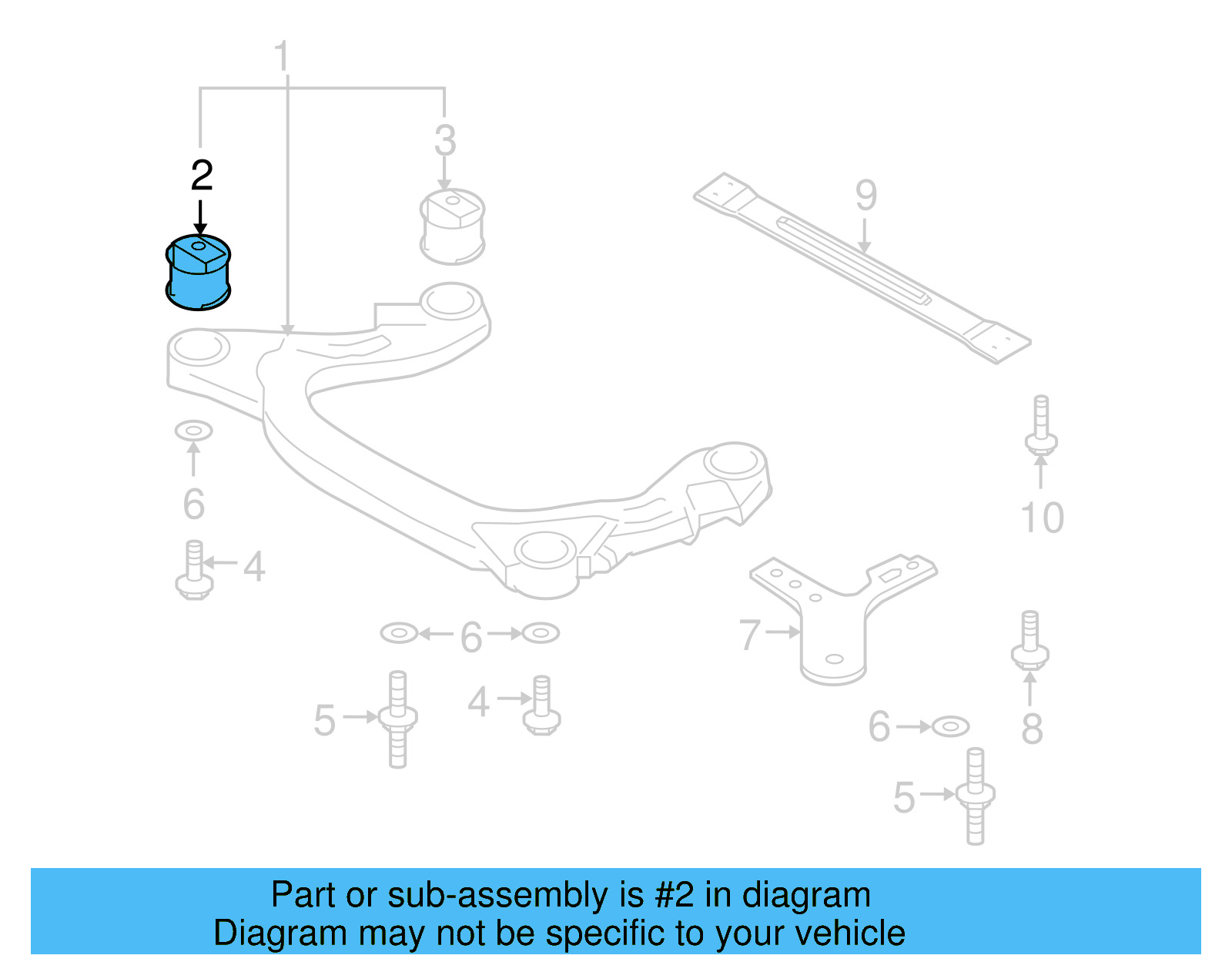 Suspension Cross 4D0-399-415-K - View 2