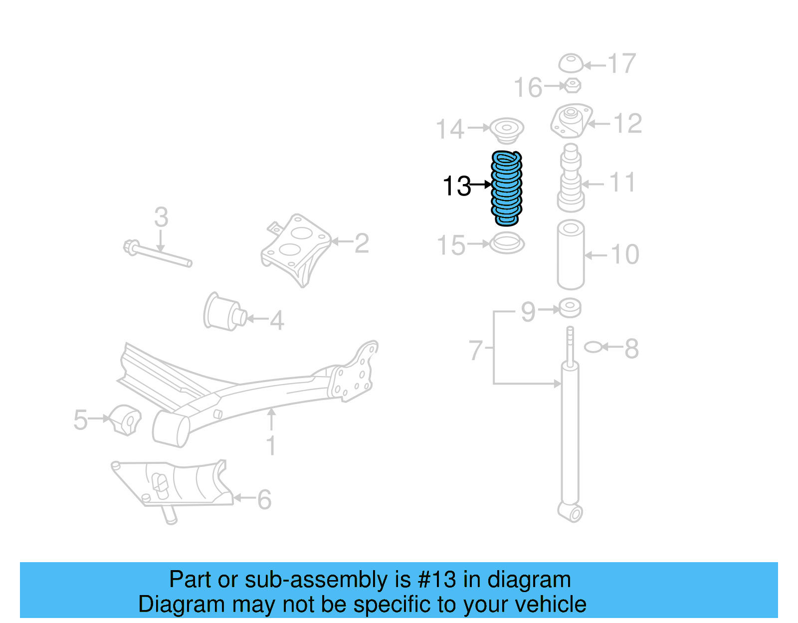 Coil Spring 1J0-511-115-BR - View 8