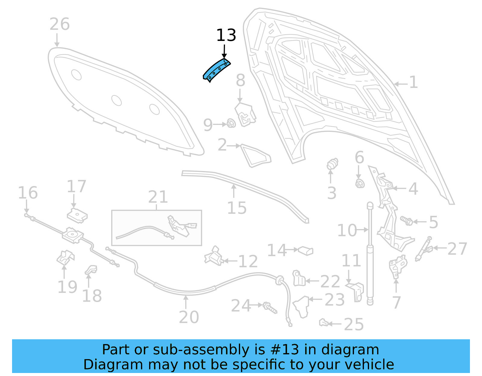 Seal To Hood 3G8-823-709 - View 4