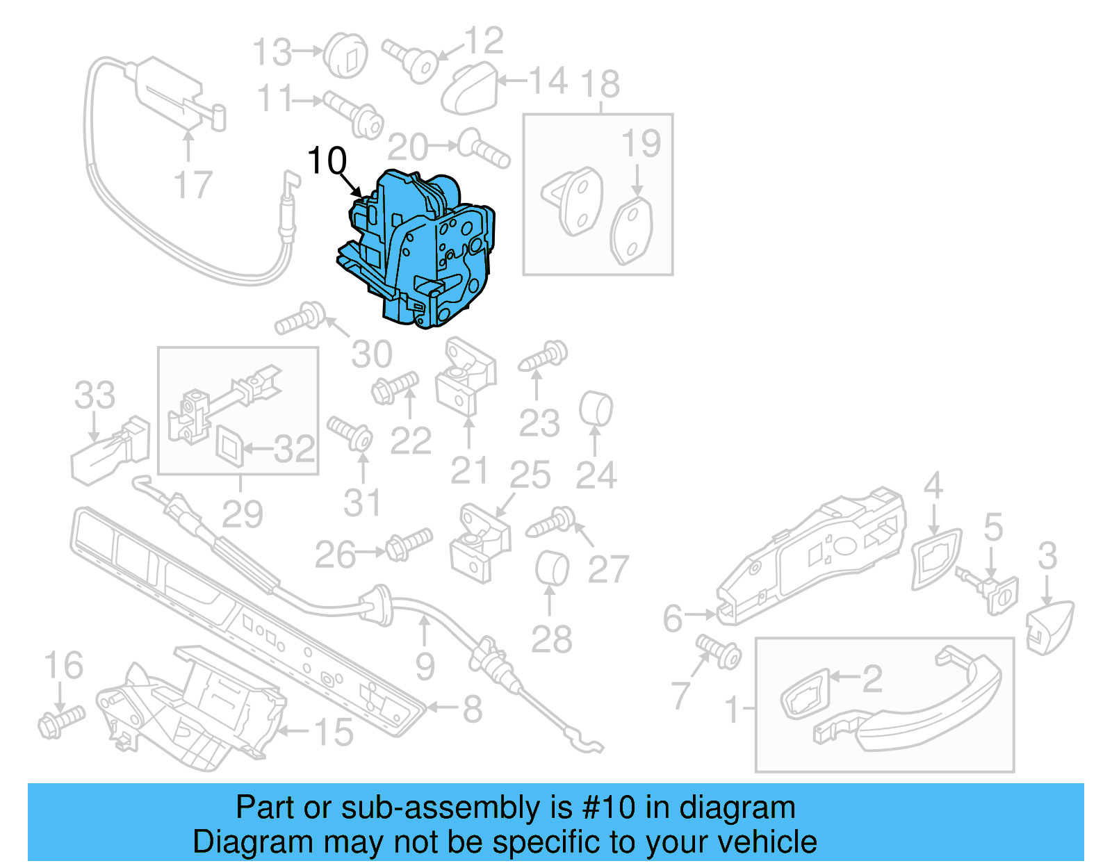 Lock Actuator 8J1-837-016-B - View 5