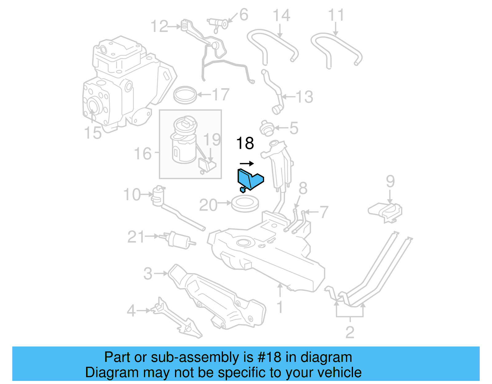 Fuel Tank Sending Unit 1J0-919-183-D - View 6