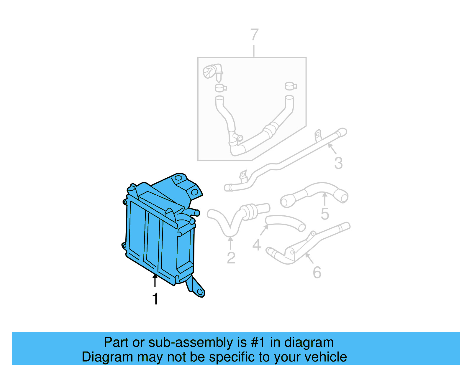Auxiliary Radiator 1J0-121-212-A - View 9
