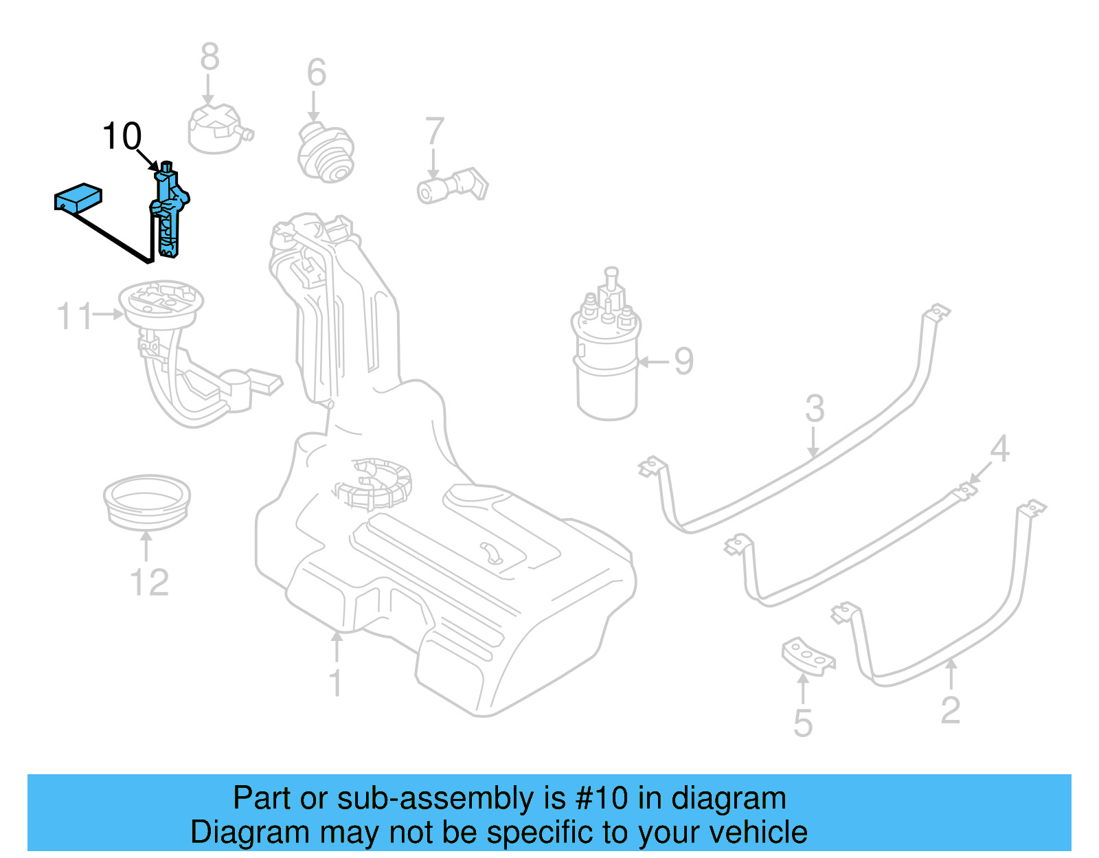 Fuel Tank Sending Unit 4B0-919-673-AN - View 5