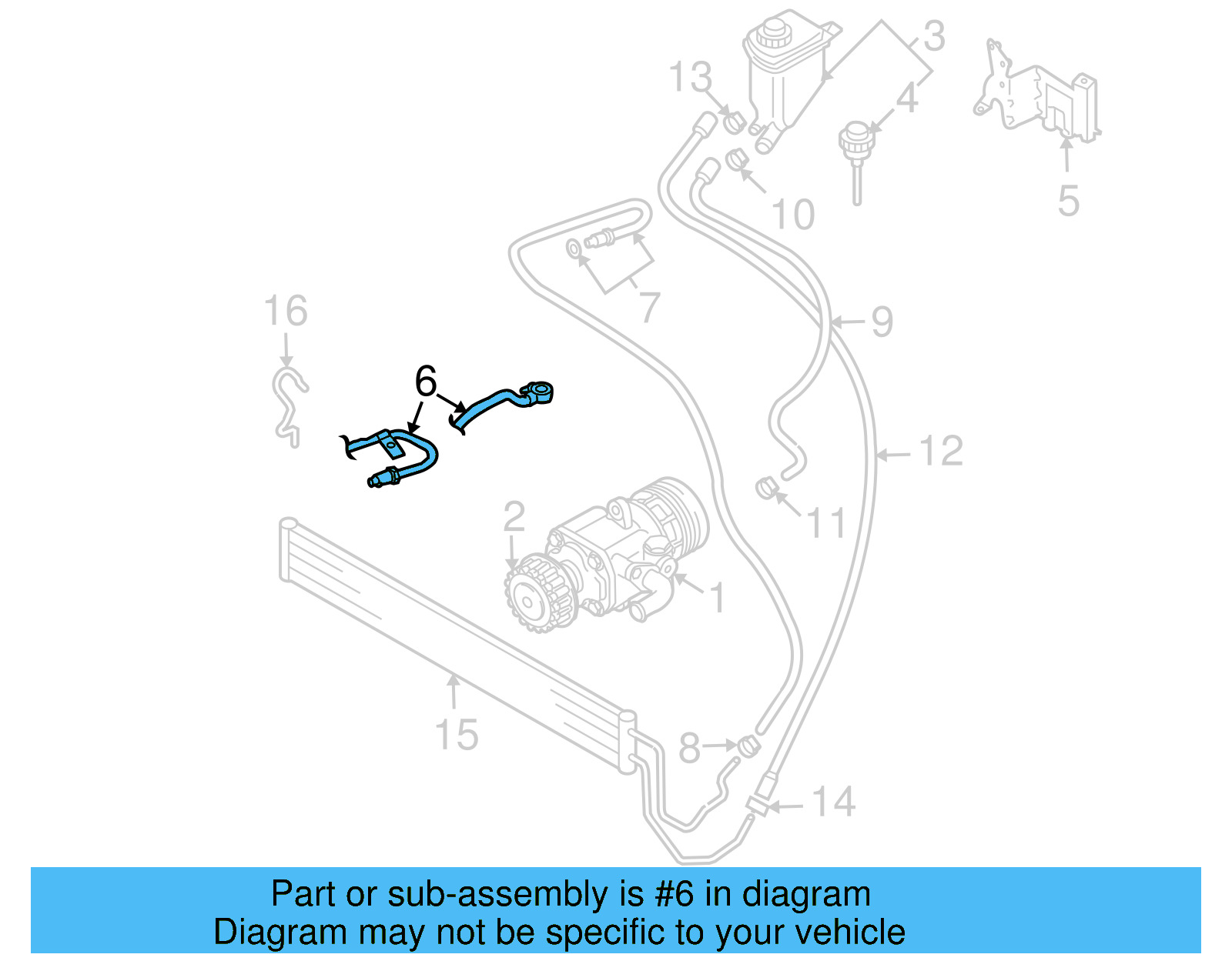 Pressure Hose 7L6-422-893-AE - View 4