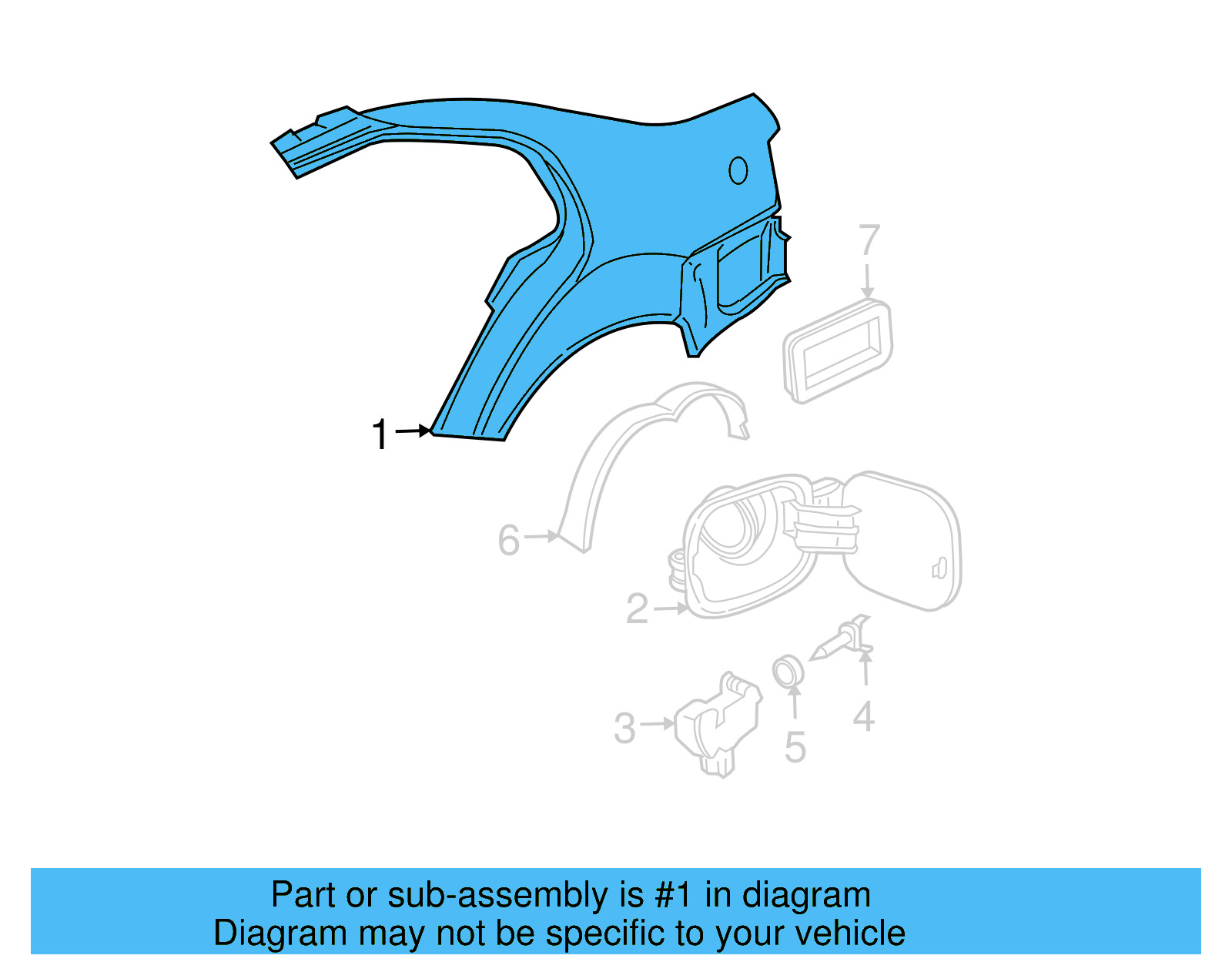 Quarter Panel 1J5-809-843-A - View 11