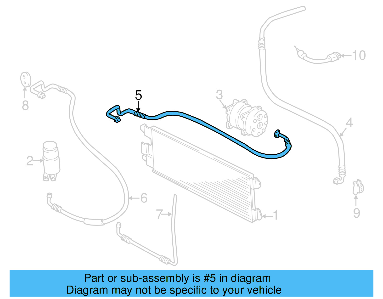 AC Hoses 701-820-721-AB - View 3
