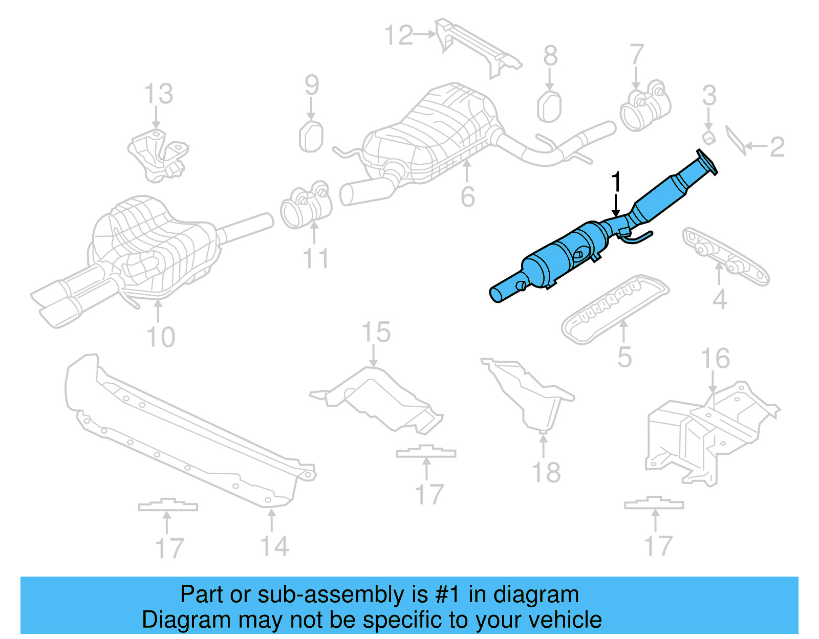 Catalytic Converter 5C0-253-059-K