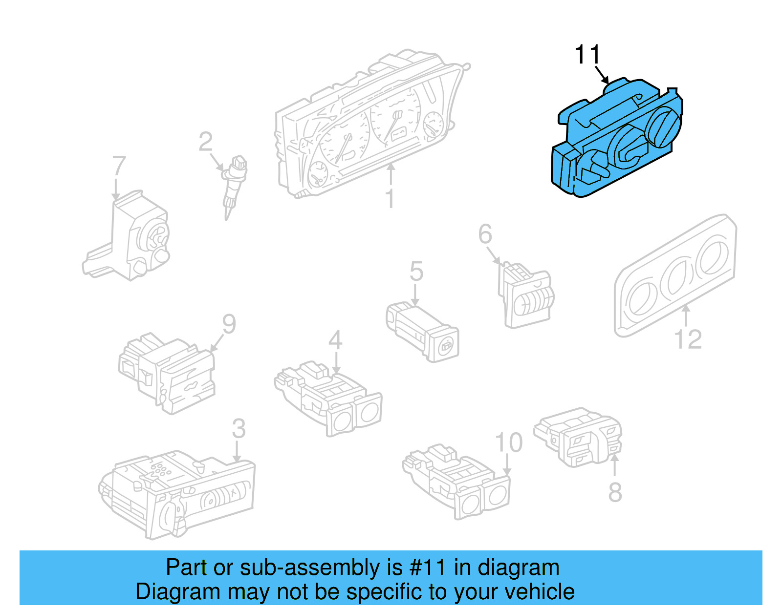 Heater Control 1H0-820-045-D - View 3