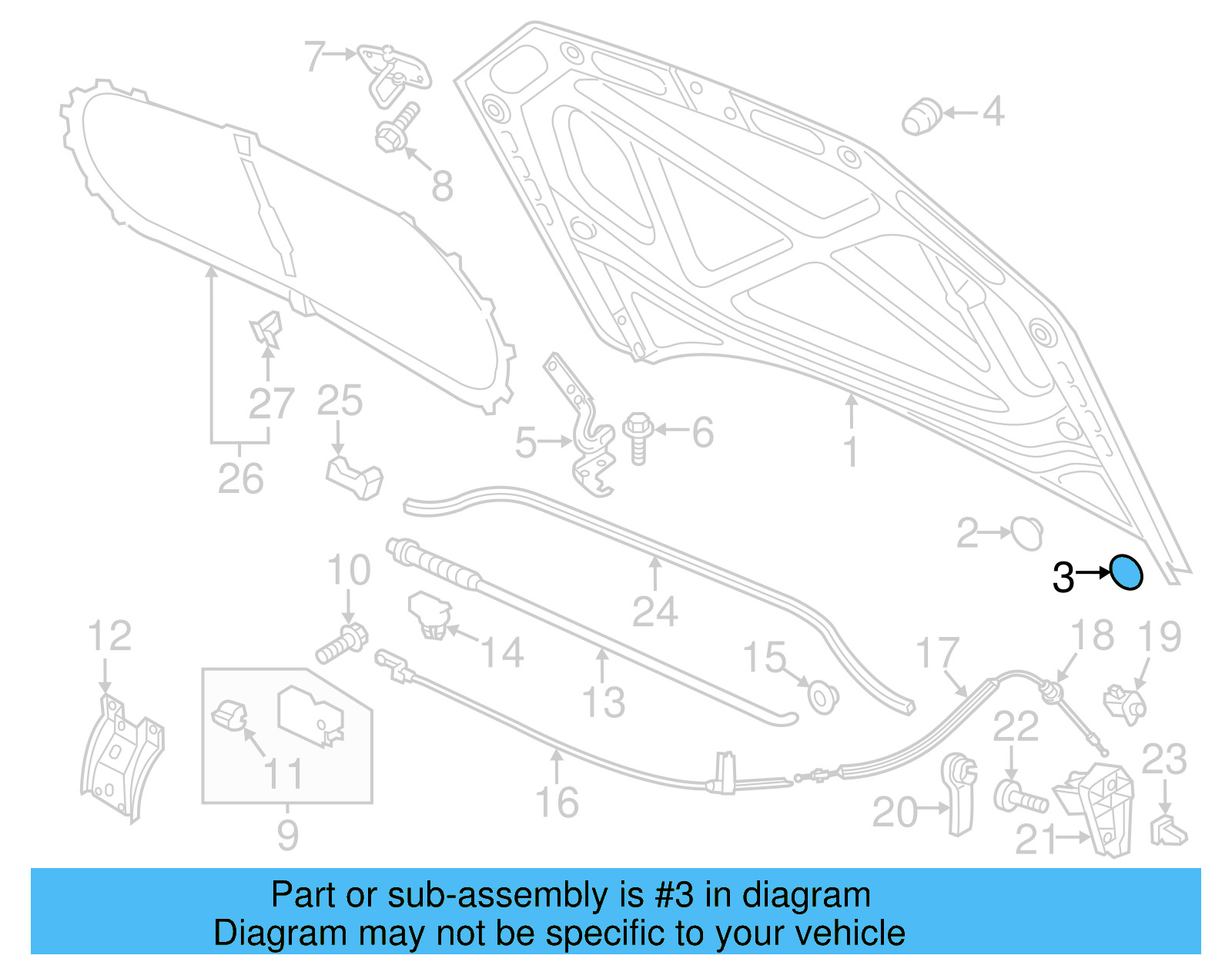 Hood Seal 443-817-429
