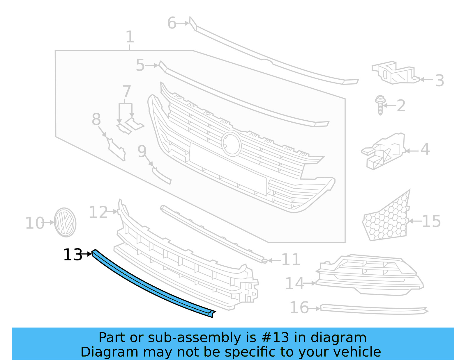 Lower Trim 3G8-853-245-B-2ZZ - View 6