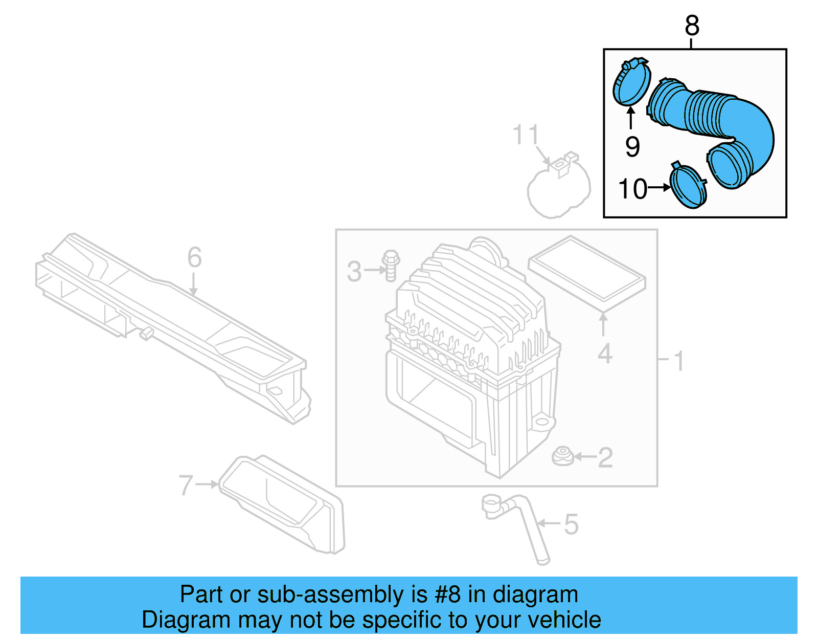 Intake Pipe 3QF-129-680 - View 4