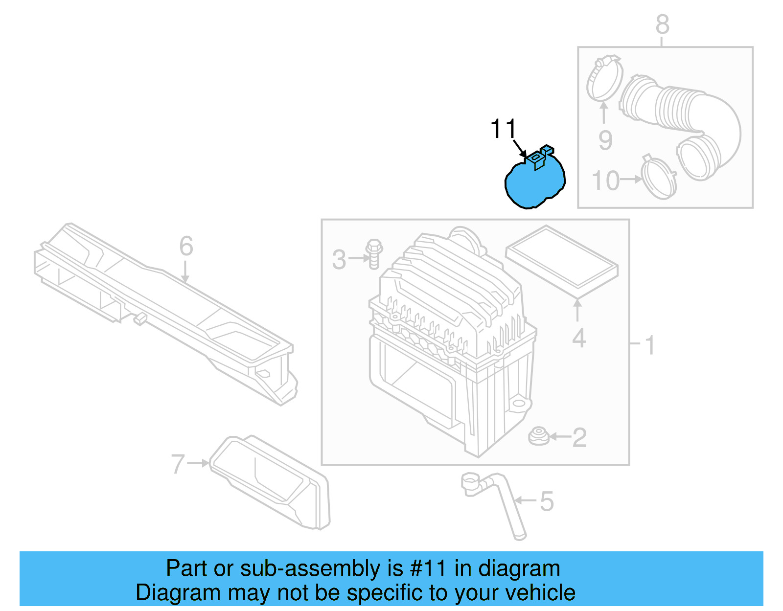 Mass Air Flow Sensor 03N-906-461 - View 9