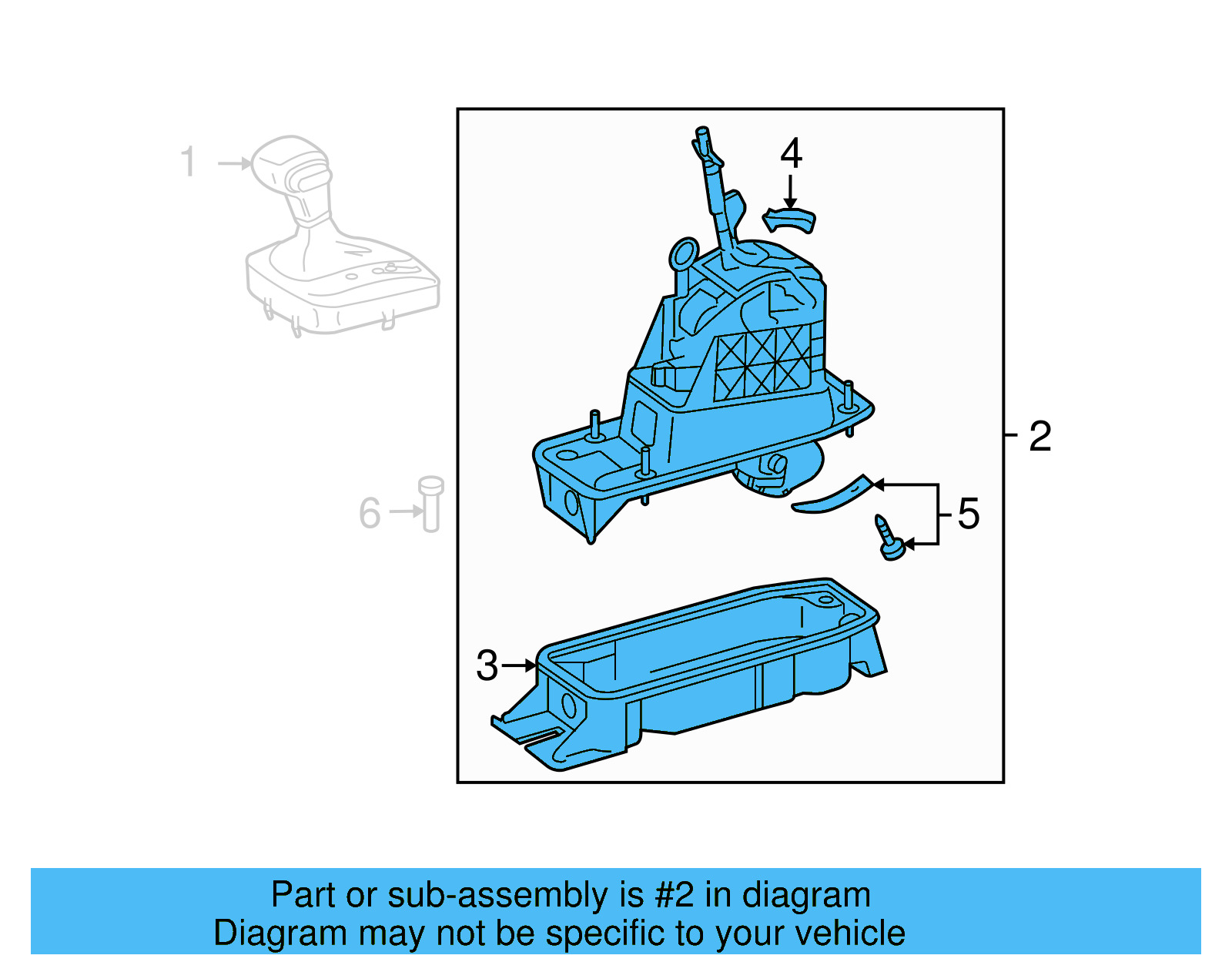 Gear Shift Assembly 5K1-713-025-BK - View 5
