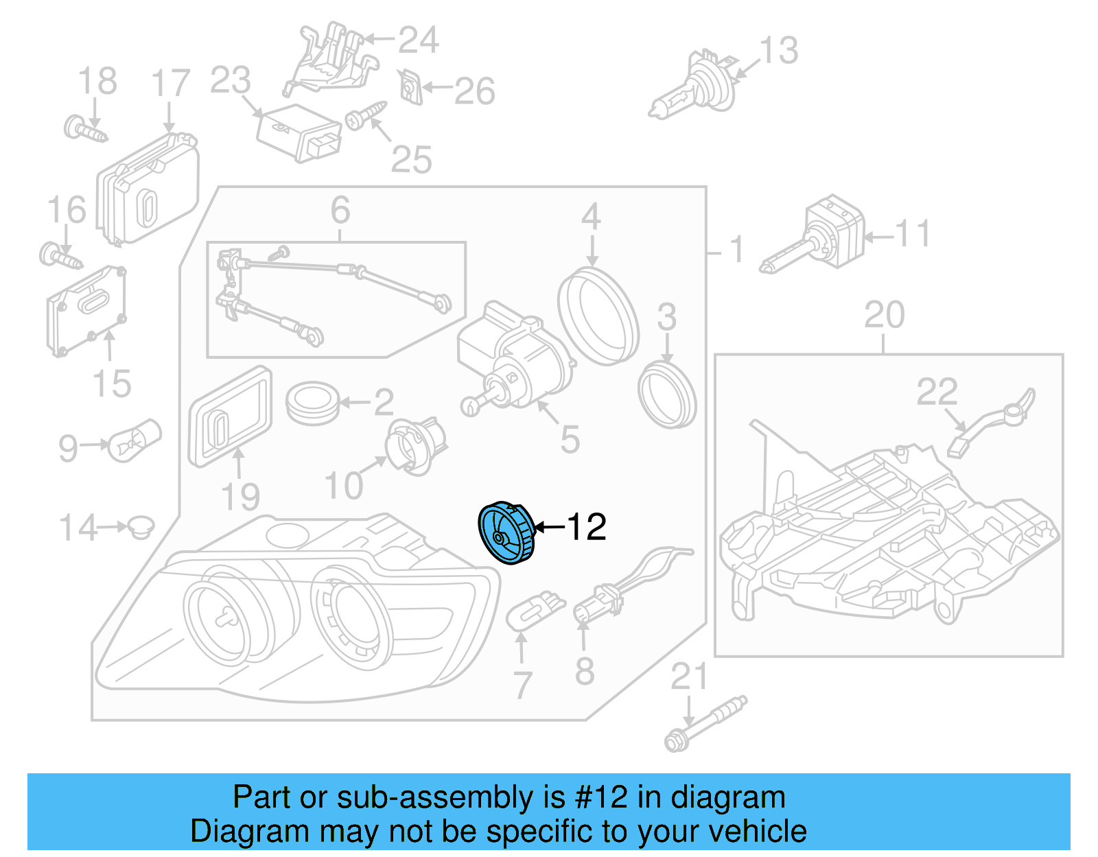 Hid Bulb Retainer Ring 5M0-941-645 - View 32