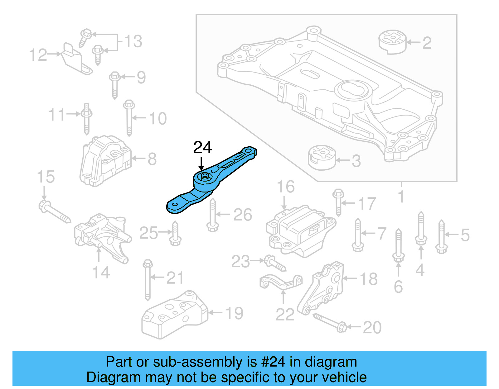 Engine Support Rod 1K0-199-855-BE - View 7