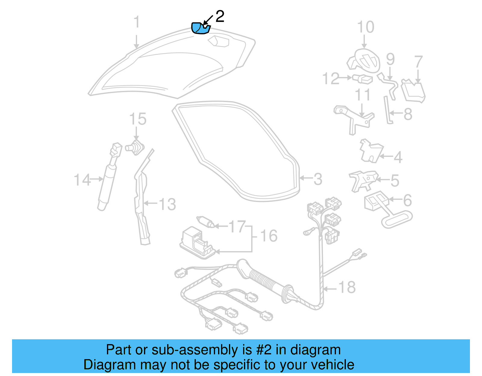 Lift Gate Stop 1C0-827-249-C - View 4